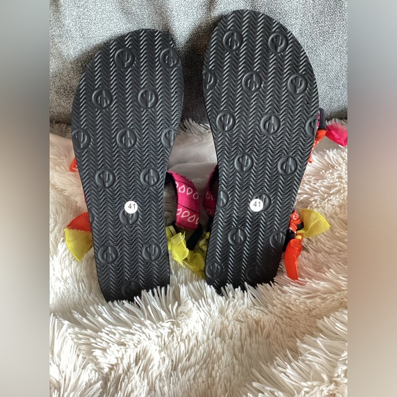 New Arizona Love Trekky Colorblock Bandana Sandals Size US 11/EU 41 Handmade - Picture 7 of 10